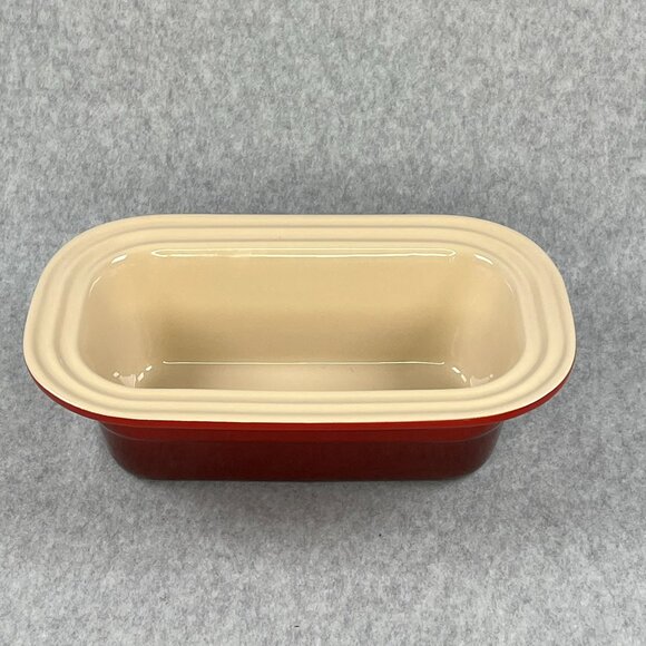 Le Creuset Rectangular Ceramic Casserole Baking Dish Baker 11x7 Red Stoneware - Picture 4 of 10